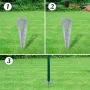 Valla metálica con estacas postes acero galvanizado 1,25x15 m | Foru.es | Tu tienda online para hogar, jardín y más Foro24.es