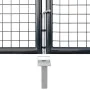 Puerta de malla de jardín acero galvanizado 400x175 cm gris de , Puertas de jardín - Ref: Foro24-143378, Precio: 659,05 €, De...
