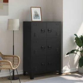 Comprar Baúl de almacenaje industrial acero negro