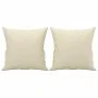 Juego de sofás con cojines 2 piezas cuero sintético color crema de , Sofás - Ref: Foro24-3201369, Precio: 391,77 €, Descuento...