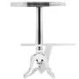 Mesa auxiliar redonda de aluminio plateada | Foru.es | Tu tienda online para hogar, jardín y más Foro24.es