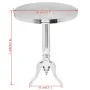Mesa auxiliar redonda de aluminio plateada | Foru.es | Tu tienda online para hogar, jardín y más Foro24.es