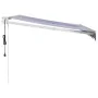 Toldo retráctil automático azul y blanco 3,5x2,5 m de , Toldos - Ref: Foro24-3154472, Precio: 286,12 €, Descuento: -5%%