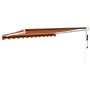 Toldo retráctil automático naranja y marrón 3x2,5 m de , Toldos - Ref: Foro24-3154491, Precio: 262,64 €, Descuento: -5%%