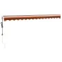 Toldo retráctil automático naranja y marrón 4x3 m by , Awnings - Ref: Foro24-3154493, Price: 331,43 €, Discount: -5%%