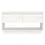 Mueble de TV de madera maciza de pino blanco 74x34x40 cm de , Muebles TV - Ref: Foro24-813840, Precio: 42,39 €, Descuento: -5%%