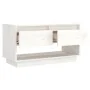 Mueble de TV de madera maciza de pino blanco 74x34x40 cm de , Muebles TV - Ref: Foro24-813840, Precio: 42,39 €, Descuento: -5%%