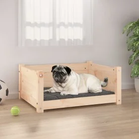Cama para perros madera maciza de pino 65,5x50,5x28 cm de , Camas para perros - Ref: Foro24-821447, Precio: 58,03 €, Descuent...