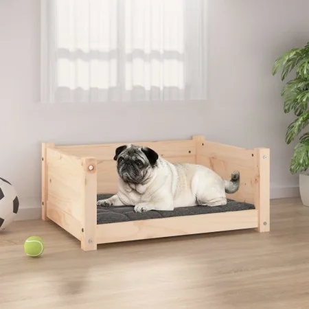 Cama para perros madera maciza de pino 65,5x50,5x28 cm de , Camas para perros - Ref: Foro24-821447, Precio: 58,03 €, Descuent...