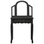 Tocador y taburete madera paulownia negro 65x36x128 cm | Foru.es | Tu tienda online para hogar, jardín y más Foro24.es