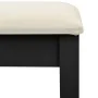 Tocador y taburete madera paulownia negro 65x36x128 cm | Foru.es | Tu tienda online para hogar, jardín y más Foro24.es