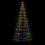 Árbol de Navidad en asta de bandera 200 LED de colores 180 cm | Foru.es | Tu tienda online para hogar, jardín y más Foro24.es