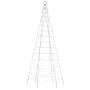 Árbol de Navidad en asta de bandera 200 LED de colores 180 cm | Foru.es | Tu tienda online para hogar, jardín y más Foro24.es