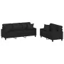 Juego de sofás con cojines 2 piezas cuero sintético negro by , Sofas - Ref: Foro24-3201388, Price: 506,82 €, Discount: -5%%