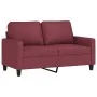 Sofá de 2 plazas de tela rojo tinto 120 cm | Foru.es | Tu tienda online para hogar, jardín y más Foro24.es