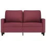 Sofá de 2 plazas de tela rojo tinto 120 cm | Foru.es | Tu tienda online para hogar, jardín y más Foro24.es