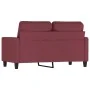 Sofá de 2 plazas de tela rojo tinto 120 cm | Foru.es | Tu tienda online para hogar, jardín y más Foro24.es
