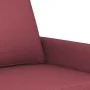 Sofá de 2 plazas de tela rojo tinto 120 cm | Foru.es | Tu tienda online para hogar, jardín y más Foro24.es