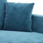 Juego de sofás con cojines 4 piezas terciopelo azul | Foru.es | Tu tienda online para hogar, jardín y más Foro24.es