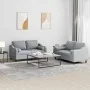 Juego de sofás con cojines 2 piezas tela gris claro by , Sofas - Ref: Foro24-3201818, Price: 455,31 €, Discount: -5%%
