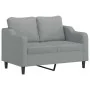Juego de sofás con cojines 2 piezas tela gris claro by , Sofas - Ref: Foro24-3201818, Price: 455,31 €, Discount: -5%%