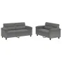 Juego de sofás con cojines 2 piezas tela microfibra gris oscuro by , Sofas - Ref: Foro24-3202316, Price: 457,67 €, Discount: ...