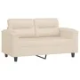 Juego de sofás con cojines 3 piezas tela microfibra beige de , Sofás - Ref: Foro24-3202337, Precio: 595,83 €, Descuento: -5%%