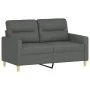 Juego de sofás con cojines 3 piezas tela gris oscuro by , Sofas - Ref: Foro24-3201625, Price: 553,61 €, Discount: -5%%