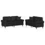 Juego de sofás con cojines 2 piezas cuero sintético negro de , Sofás - Ref: Foro24-3202160, Precio: 495,06 €, Descuento: -5%%