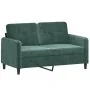 Juego de sofás con cojines 3 piezas terciopelo verde oscuro de , Sofás - Ref: Foro24-3202046, Precio: 644,03 €, Descuento: -5%%
