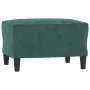 Juego de sofás con cojines 3 piezas terciopelo verde oscuro de , Sofás - Ref: Foro24-3202046, Precio: 644,03 €, Descuento: -5%%
