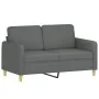 Juego de sofás con cojines 3 piezas tela gris oscuro by , Sofas - Ref: Foro24-3202143, Price: 546,28 €, Discount: -5%%
