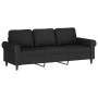 Juego de sofás con cojines 4 piezas terciopelo negro de , Sofás - Ref: Foro24-3202205, Precio: 854,67 €, Descuento: -5%%
