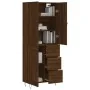 Aparador alto madera contrachapada marrón roble 69,5x34x180 cm | Foru.es | Tu tienda online para hogar, jardín y más Foro24.es