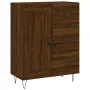 Aparador alto madera contrachapada marrón roble 69,5x34x180 cm | Foru.es | Tu tienda online para hogar, jardín y más Foro24.es