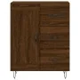 Aparador alto madera contrachapada marrón roble 69,5x34x180 cm | Foru.es | Tu tienda online para hogar, jardín y más Foro24.es