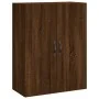 Aparador alto madera contrachapada marrón roble 69,5x34x180 cm by , Sideboards - Ref: Foro24-3198184, Price: 153,22 €, Discou...