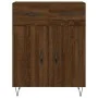 Aparador alto madera contrachapada marrón roble 69,5x34x180 cm by , Sideboards - Ref: Foro24-3198184, Price: 153,22 €, Discou...