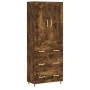 Aparador alto madera contrachapada roble ahumado 69,5x34x180 cm | Foru.es | Tu tienda online para hogar, jardín y más Foro24.es
