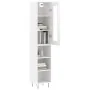 Aparador alto madera contrachapada blanco brillo 34,5x34x180 cm by , Sideboards - Ref: Foro24-3199395, Price: 96,79 €, Discou...
