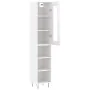 Aparador alto madera contrachapada blanco brillo 34,5x34x180 cm by , Sideboards - Ref: Foro24-3199395, Price: 96,79 €, Discou...