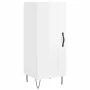 Aparador alto madera contrachapada blanco brillo 34,5x34x180 cm by , Sideboards - Ref: Foro24-3199523, Price: 108,37 €, Disco...
