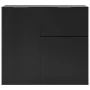 FMD Cómoda con cajón y puertas negro 89,1x31,7x81,3 cm | Foru.es | Tu tienda online para hogar, jardín y más Foro24.es