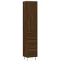 Aparador alto madera contrachapada roble marrón 34,5x34x180 cm | Foru.es | Tu tienda online para hogar, jardín y más Foro24.es