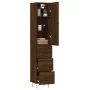 Aparador alto madera contrachapada roble marrón 34,5x34x180 cm | Foru.es | Tu tienda online para hogar, jardín y más Foro24.es