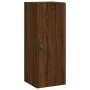 Aparador alto madera contrachapada roble marrón 34,5x34x180 cm | Foru.es | Tu tienda online para hogar, jardín y más Foro24.es