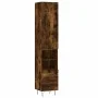 Aparador de madera contrachapada roble ahumado 34,5x34x180 cm | Foru.es | Tu tienda online para hogar, jardín y más Foro24.es
