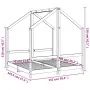 Estructura de cama deniños madera maciza de pino 2x(70x140) cm | Foru.es | Tu tienda online para hogar, jardín y más Foro24.es