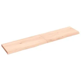 Estante de pared madera maciza roble sin tratar