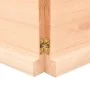 Estante de pared madera maciza roble sin tratar 140x30x(2-4) cm | Foru.es | Tu tienda online para hogar, jardín y más Foro24.es